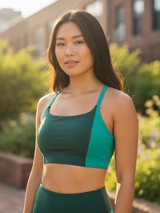 Athleta Other - Athleta Teal and Forest Green Strappy Sports Bralette